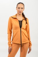 Кофта Nebbia Shiny Zip Up Workout Jacket SLEEK Orange 481