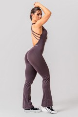 Комбінезон Nebbia Sculpting Flared Jumpsuit OWN THE GYM Brown 397