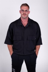 Сорочка Nebbia Boxy Fit Shirt With Pockets STREET ICON Black 599