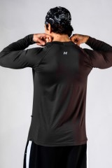 Лонгслів чоловічий Nebbia Seamless Long-Sleeve Top POWER Black 901