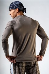 Лонгслів чоловічий Nebbia Seamless Long-Sleeve Top POWER Light Brown ASH 901